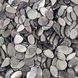 Meilleure vente argent obsidienne Cabochon AAA qualité argent obsidienne pierre précieuse dans toutes les formes et tailles pour bijoux et décoration de la maison - Product Image 5