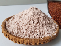Premium Fein Gemahlenes Brauner-Reis-Mehl in Blasser Rehbraunfarbe, mit Leichtem Nussigen Geschmack und Aroma für Fladenbrote und Tortillas