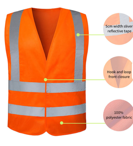 Gilet de sécurité pour les travailleurs et le personnel Matériau haute visibilité avec ajustement confortable à bas prix en gros en vrac - Product Image 4