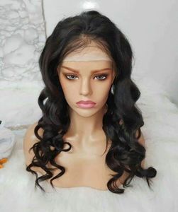 Perruques HD Full Lace pour femmes, perruque birmane super lâche, cheveux indiens vierges bruts, avec fermeture en dentelle frontale 360, de couleur noire - Product Image 3