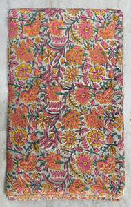 Jaipur ผ้าฝ้าย100% พิมพ์ลายบล็อกทำด้วยมือแบบดั้งเดิมเป็นมิตรต่อสิ่งแวดล้อมระบายอากาศได้ - Product Image 2