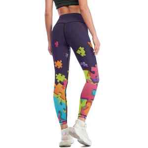 Leggings de sport respirants pour femmes Pantalons de sport extensibles personnalisés pour la course à pied et le yoga - Product Image 4