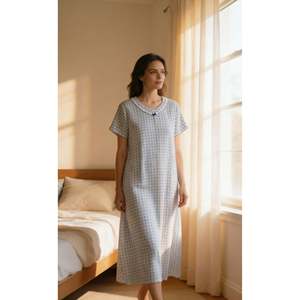 Evolove X Venus Camisón Largo Estampado de Rayón para Mujer - Suave, Transpirable, Elegante y Cómodo - Product Image 6