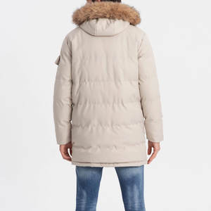 Dernières vestes parka imperméables pour hommes de couleur unie à la mode pour adultes Vêtements d'hiver décontractés pour hommes Veste parka - Product Image 5