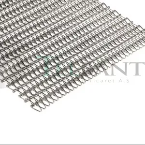 Stainless Steel 304 Metal Flat Flex Conveyor Wire Mesh Belt Conveyor Systems European Quality from Turkey