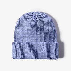 Chapeaux d'hiver unisexes en tricot doux et chaud pour femmes, bonnets tricotés en acrylique et Hip Hop, bonnets pour hommes et femmes, livraison directe - Product Image 5
