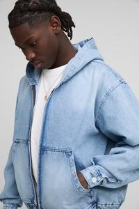 เสื้อแจ็กเก็ตยีนส์สำหรับผู้ชายและผู้หญิง, เสื้อแจ็กเก็ตยีนส์ทรงหนา - Product Image 6