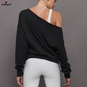 เสื้อสเวตเตอร์เปิดไหล่แบบสวมสบายกันรอยยับระบายอากาศ - Product Image 3