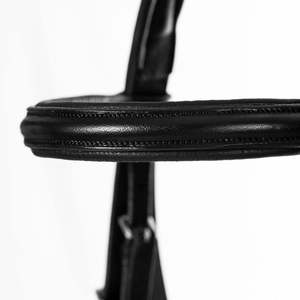 Bride de cheval en cuir, brides Western Brow Band réglables pour chevaux avec mèches et rênes détachables (S (moins de 1.2 mètres), rouge) - Product Image 6