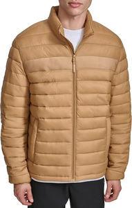 Chaqueta Acolchada Ligera y Plegable para Hombre en Colores Vino, Tabaco y Abrigo - Product Image 5