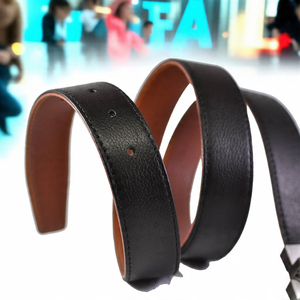 Ceinture en cuir à boucle ardillon unisexe personnaliser la mode ceintures en cuir ceinture unisexe sans boucle en cuir - Product Image 2