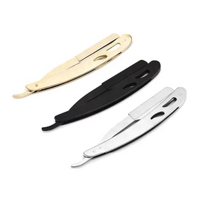 Professional Stainless Steel Barber Folding <b>Razor</b> with <b>Single</b> Edge Replaceable <b>Blades</b> for Men's Shaving - Product Image 3