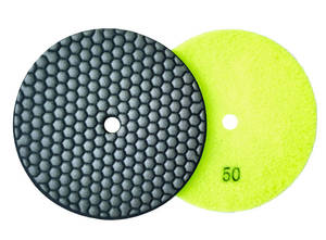 Disques de polissage diamantés secs en nid d'abeille de 6 pouces / 150 mm, motif hexagonal, pour granit, marbre, béton - Product Image 3