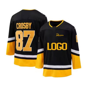 เสื้อฮอกกี้น้ำแข็งผู้ชายคุณภาพสูง MOQ ต่ำ รับสั่งทำชื่อทีม ดีไซน์ใหม่ เสื้อฮอกกี้น้ำแข็งแขนยาว - Product Image 1