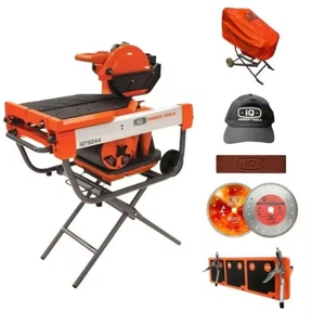 Sierra de mampostería de corte en seco TOP CHOICE IQ Power Tools IQ-TS244-OPK 2000W 254mm (10") con kit de mesa de extensión y accesorio de aspiración para bricolaje, 3 años de garantía - Product Image 2