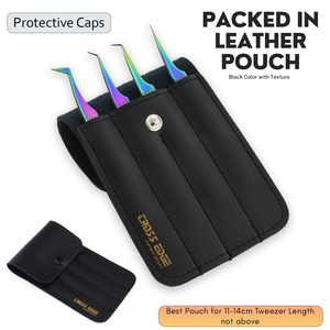 Las mejores puntas de fibra, pinzas profesionales para extensión de pestañas para un agarre perfecto a las pestañas, nunca se desliza, incluso las pestañas de 0,03mm, 75 grados - Product Image 6