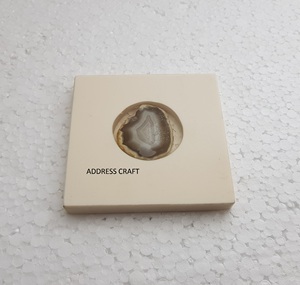 Nouveau design indien fait à la main marbre résine moderne 4x4 pouces antidérapant blanc caboteur maison ustensiles de cuisine décor de table - Product Image 6