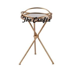 Plateau de service décoratif pour hôtel avec support, qualité exclusive, fer et verre, plateau de petit-déjeuner et support à prix avantageux - Product Image 4