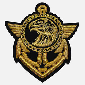 BADGE D'OFFICIERS DE LA MARINE ROYALE BRODÉ À LA MAIN - Product Image 1