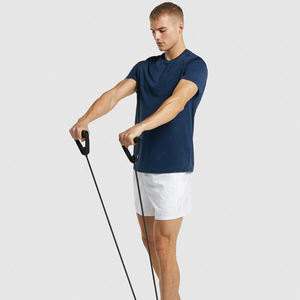 OEM <b>Men's</b> Gym <b>Shorts</b> 100% Cotton Breathable Mesh Quick Dry Low Mid Waist Anti-Wrinkle Stylish High Street Logo Solid Pattern - Product Image 5