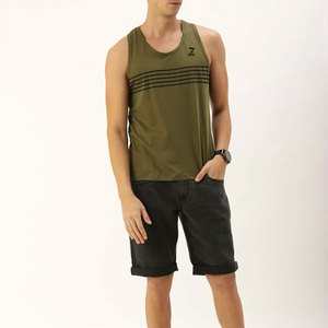 Camisetas sin mangas para hombre más vendidas de Pakistán, 100% de algodón de alta calidad, estampado personalizado, transpirable, de secado rápido, tejido ecológico - Product Image 4