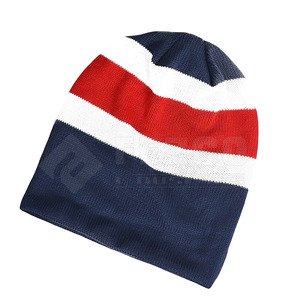 Venta al por mayor de gorros de moda con logotipo personalizado sombreros de alta calidad cálido invierno liso teñido Jacquard gorros de punto sombreros - Product Image 4