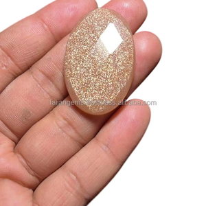 Pierres précieuses en pierre de soleil 100% naturelles, faites à la main, cabochons de formes et tailles variées, à dos plat, de la meilleure qualité, pour la fabrication de bijoux, pierres en vrac FAIJAN GEMS - Product Image 5