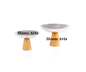 Cuenco de madera con diseño admirable para chocolates con soporte, cuenco para dátiles y aperitivos de forma redonda de la mejor calidad a la venta - Product Image 2