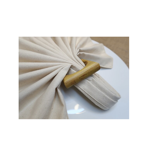 Estilo Cuentas de madera Servilleteros Anillos Cuerda Borlas tejidas a mano Servilletero de madera Accesorios artículos en venta - Product Image 6