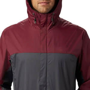 Veste de pluie respirante en matériau confortable pour hommes Logo imprimé personnalisé Prix bon marché Veste de pluie softshell - Product Image 4