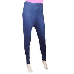 Legging ajusté à imprimé latéral pour femme - Bleu marine - Product Image 1