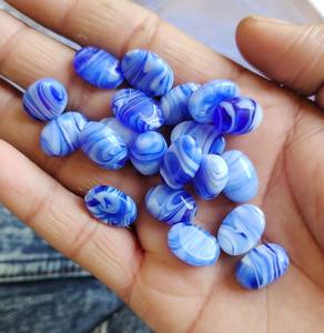 ชุดรูปแบบลูกอมหินอ่อนสีฟ้าแก้ว Cabochons ในคละสีเหมาะสำหรับนักออกแบบแหวนนิ้วมือและผู้ผลิตจี้สร้อยคอ - Product Image 3