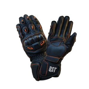 Guantes de Motociclismo de Carreras con Dedos Completos, Nudillos de Fibra de Carbono, Diseño Ventilado y Agarre Antideslizante para Pilotos Deportivos, Logotipo Personalizado - Product Image 1