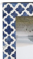 Bingkai Foto Kayu Inlay Tulang Biru Buatan Tangan Ringan Kreatif Modis dengan Cetak Sablon Sutra untuk Rumah/Kantor, Warna dan Logo Dapat Disesuaikan