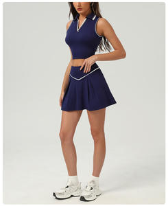 Ensemble de costume de sport et de loisirs pour femme Jupe de tennis et de golf respirante Tenue de badminton - Product Image 5