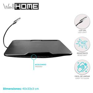 WELL HOME 'Oran' Tavolino da Esterno Nero 40x33cm, Illuminazione di Qualità - Product Image 2