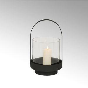 Bougeoirs en verre transparent avec compte miroir, 3 pièces - Product Image 3