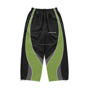 Chaquetas Personalizadas de Alta Calidad para Hombre, Estilo Urbano, Cortavientos, con Cierre Frontal, Bloques de Color, Ribetes Elásticos, 100% Nailon - Product Image 2