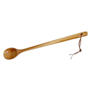 Las mejores tendencias de madera té café postre sopa cuchara cubiertos madera sopa servir cuchara mango largo al costo más bajo - Product Image 2