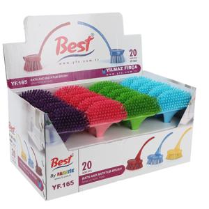 Brosse de nettoyage en plastique à poils souples de haute qualité pour baignoire et évier, nettoyant de sol pour salle de bain en gros - Product Image 1