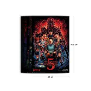 Modern Style Stranger Things Season 5 <b>Poster</b> Set #2 5-piece Wall Art Featuring <b>Posters</b> of the 5 Seasons Paper Material - Product Image 2