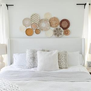 Juego de estilo bohemio de 13 decoración de pared tejida, cesta colgante de pared de algas marinas, arte de pared para decoración del hogar, decoración para sala de estar de Vietnam - Product Image 3