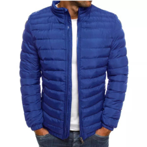 Veste d'hiver confortable et chaude pour homme, en nylon et toile matelassée, personnalisable, best-seller - Product Image 1