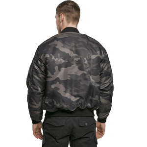 2025 vente chaude en gros hommes fermeture éclair Style Bomber veste Pakistan-fait superbe qualité toile col montant étanche - Product Image 3