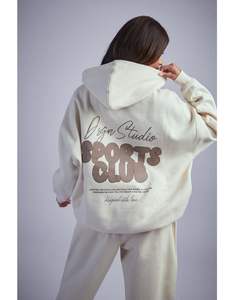 Conjunto de Sudadera Corta y Pantalones Deportivos para Mujer de Alta Calidad, con Estampado Personalizado, para Invierno, de Fabricantes de Ropa - Product Image 2