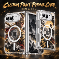 Coque de téléphone pliable magnétique transparente à 18 volets compatible avec moulage par injection PC haute transparence