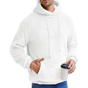 Sweats à capuche en polaire Shepar pour hommes Logo personnalisé et impression Vente en gros Pull à capuche pour hommes 100% sweats à capuche en coton biologique - Product Image 4