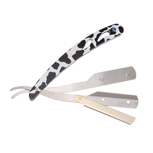 Lames tranchantes de qualité supérieure pointe papier enduit feuille conception en acier inoxydable barbier 6 "rasoirs de rasage pour la beauté avec emballage personnalisé - Product Image 6