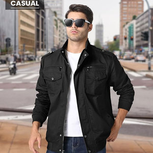 Veste coupe-vent personnalisée pour hommes, coupe-vent 100% en nylon, avec col montant et fermeture éclair quart logo sur le devant - Product Image 2