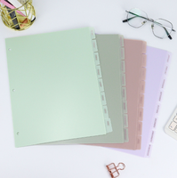 Classeurs à spirale A5 personnalisés en plastique PP à 6 trous avec intercalaires indexés – Fournitures de bureau pour l'organisation de carnets et agendas
